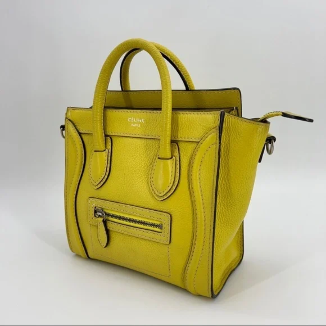 BOLSA CELINE YELLOW MINI LUGGAGE