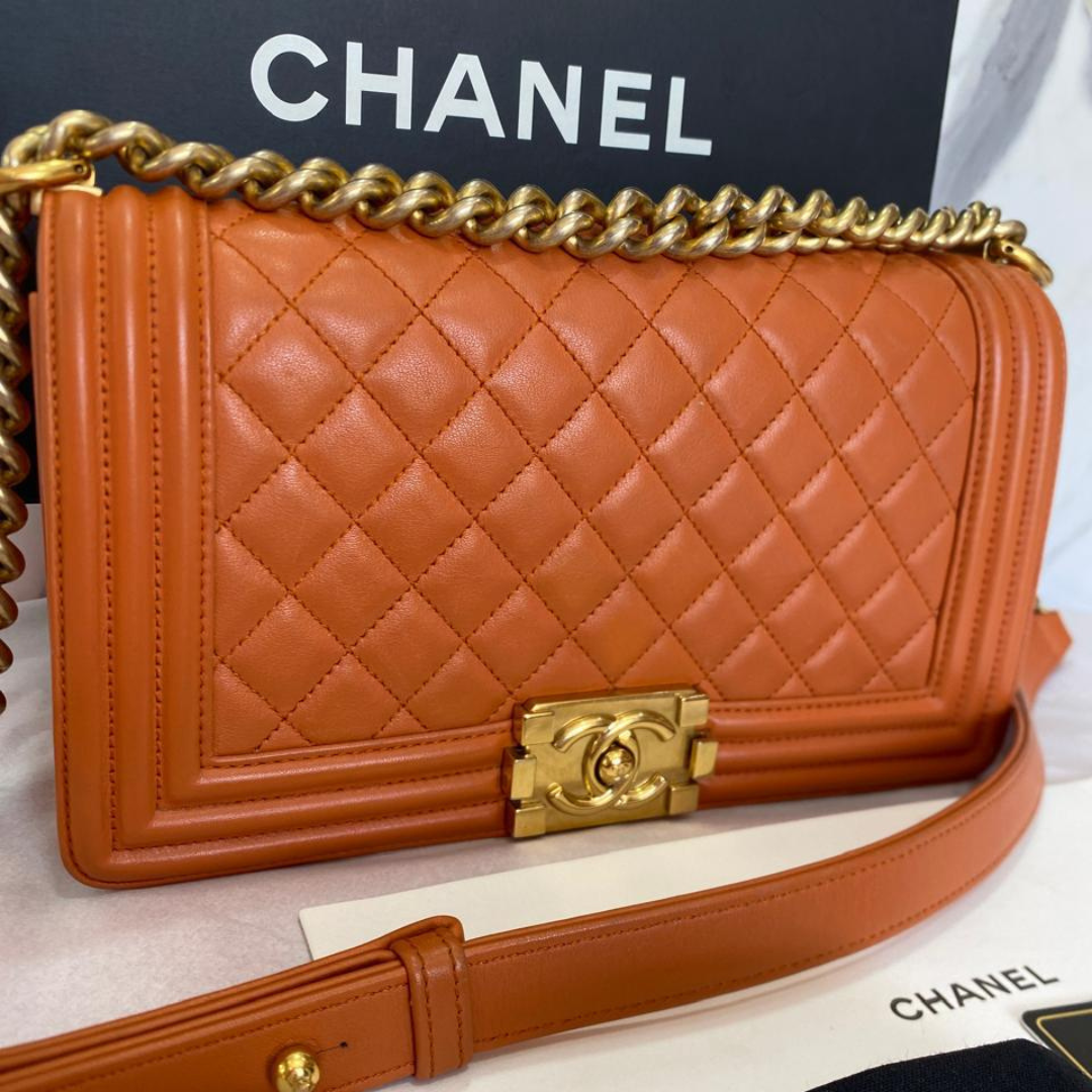 CHANEL BOY QUILTED CALFSKIN
