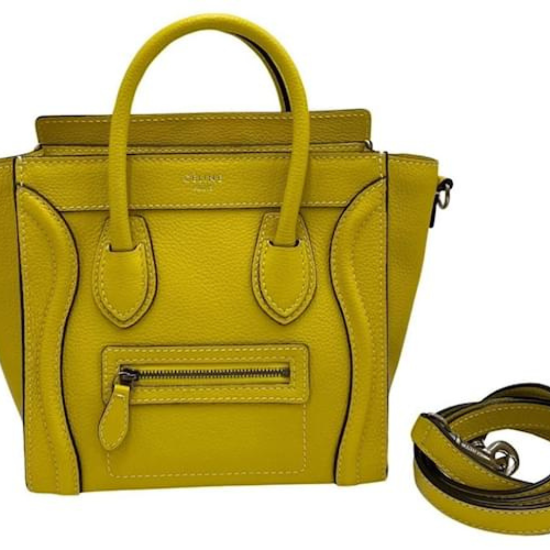 BOLSA CELINE YELLOW MINI LUGGAGE