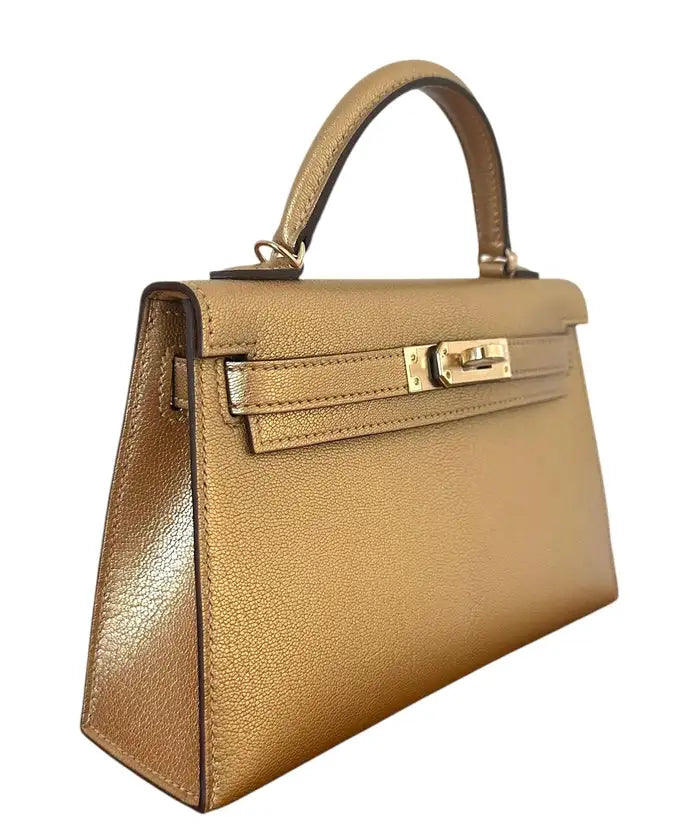 Mini Kelly Dore com Ferragens Prateadas (PHW)